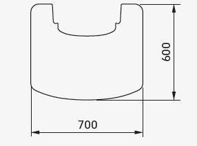 Contura vloerplaat wegneembaar voor C800 Style serie zwart glas incl. doppenset