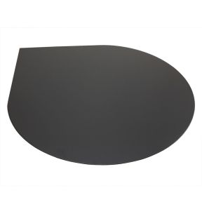 Morso vloerplaat staal druppelvorm zwart 110 x 130 cm