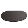 Morsø vloerplaat staal rond met rechte achterkant zwart 100 x 90 cm
