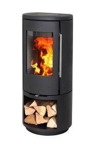 Morso 7343 met open houtvak