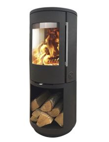 Morso 7393 met open houtvak